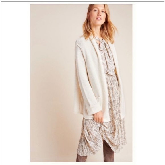 NWT Anthropologie Josie cardigan in ivory size XS - Picture 4 of 6